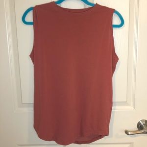 LULULEMON Brunswick Muscle Tank size 4 Copper Clay